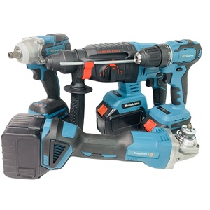 Sets of 4pcs <b>Power</b> <b>Tools</b> Kit Lithium Brushless Hammer Drill Angle Cordless Drill Wrench Combination <b>Tool</b> Set - Product Image 2