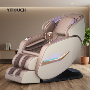 Vendita Diretta dalla Fabbrica! Poltrona Massaggiante Economica a 5 Velocità Automatica con Sacca d'Aria Regolabile in Pelle PU Dorata per Comfort e Comodità Ottimali - Product Image 2