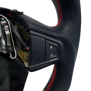 <span class=keywords><strong>Volant</strong></span> de course personnalisé en fibre de carbone véritable YTcarbon pour <span class=keywords><strong>Clio</strong></span> MK4 GT RS 12-18, accessoires intérieurs de voiture, pièces automobiles - Product Image 3