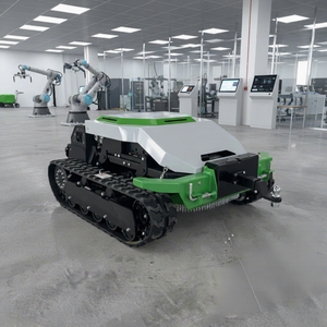 Free Shipping CE Euro 5 900mm Industrial Remote Crawler Mower 608cc Twin-cyl Gasoline Engine Self Propelled Grass Cutter 65 - Product Image 1