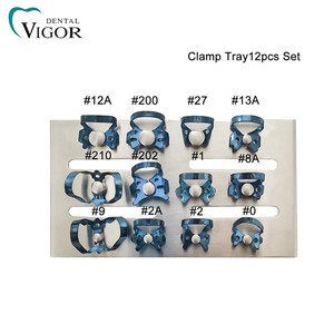 12 Pièces de Pinces à Caoutchouc Dentaire en Acier Inoxydable pour Plateau de Maintien, Clip de Barrière Endodontique et Restauratrice - Product Image 3