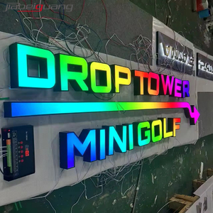 Chiếu sáng phía trước <span class=keywords><strong>RGB</strong></span> 3D Thư ký biểu tượng tùy chỉnh ngoài trời cửa hàng kinh doanh kênh đăng ký dẫn đăng ký tùy chỉnh - Product Image 3