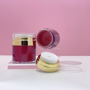 15ml 30ml 50ml <b>Empty</b> Plastic Airless Pump Cream <b>Jar</b> 50g Double Wall Vacuum <b>Jars</b> for Cosmetic Skincare Packaging - Product Image 5