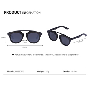 Gafas de Sol de Lujo de Moda 2023 con Lentes Redondas Gruesas y Montura de Madera Extra Grande - Product Image 5