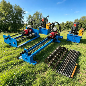 Petite machine de tirage de tuyaux portable, équipement de forage directionnel horizontal hydraulique pour l'installation de conduites souterraines - Product Image 1