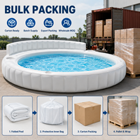Canapé gonflable personnalisé pour piscine, bar flottant gonflable pour grande piscine extérieure, piscine gonflable pour familles