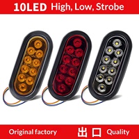 Feux de position latéraux ovales LED de 6 pouces de haute qualité pour camion, lampe d'avertissement de cabine en PC ABS, éclairage de signalisation extérieur à montage Oliver