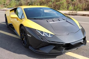 Kit de Carrocería de Fibra de Carbono para <span class=keywords><strong>Lamborghini</strong></span> Huracan LP580 610, Estilo EVO, Parachoques Delantero, Alerón, Difusor Trasero, Tubo de Escape - Product Image 2