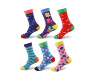 Chaussettes en coton Jacquard imprimé de haute qualité pour hommes et femmes nouveauté drôle respirant Design de mode fabricant direct