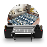 Imprimante à plat hybride UV 1,8 m d'impression 8 têtes I3200 240 m²/h Ricoh Gbh UV rouleau à rouleau et imprimante hybride pour l'impression de tapis