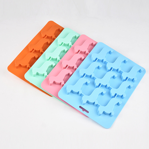 Wholesale Ice Cube <b>Tray</b> for Drink Ice Maker Candy Chocolate and Biscuit Fondant <b>Baking</b> Mold Dog Shaped <b>Silicone</b> Ice Cube Mold - Product Image 5