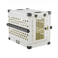 Cage de transport pour chien de grande taille empilable, pliable, rectangulaire, portable, sans fermeture, pour toutes les saisons