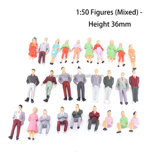 Figurines de <span class=keywords><strong>table</strong></span> de sable bon marché 1:100 1:75 1:50 1:25, poses debout et assises, ensemble de jouets en plastique, mini modèle de figurine d'<span class=keywords><strong>action</strong></span> pour cadeau - Product Image 4