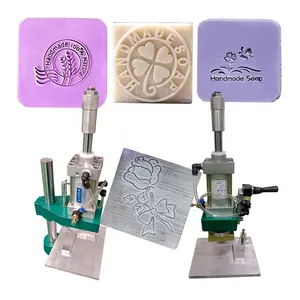 Prensa de jabón manual Máquina de estampado de jabón con logotipo personalizado Todo en uno para estampador de jabón