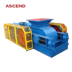 Smooth Teeth Double Two Roller Crusher for concrete clay feldsapr Crushing working Plant