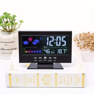Multi-functional Weather Station <b>Clock</b> Thermometer Hygrometer Calendar <b>Digital</b> LCD Display Temperature and Humidity Meter - Product Image 5