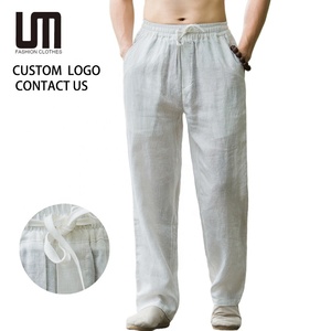 <span class=keywords><strong>Pantaloni</strong></span> in <span class=keywords><strong>Lino</strong></span> da <span class=keywords><strong>Uomo</strong></span> OEM ODM <span class=keywords><strong>Estivi</strong></span> - Nuovo Stile Gamba Larga Dritta Casual (<span class=keywords><strong>Pantaloni</strong></span> Leggeri e Traspiranti per <span class=keywords><strong>Uomo</strong></span>) - Product Image 1