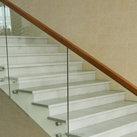 Rampe d'escalier murale moderne et durable avec support de sécurité pour une utilisation intérieure/extérieure dans les escaliers de maison, de bureau ou d'hôtel