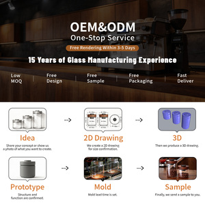 Frascos de Vidrio de Borosilicato Personalizados OEM para Almacenamiento a Prueba de Humedad de Granos de Café, Dulces, Especias y Productos Secos - Product Image 5