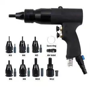 Multi-function Portable Air Drilling Tapping Gun Machine Pneumatic Screwdriver Rivet Nut Tool