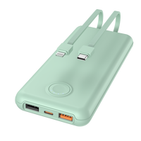 Usine en gros USB C mince grande capacité batterie externe 10000mAh PD20W charge rapide chargeur Portable banques d'alimentation
