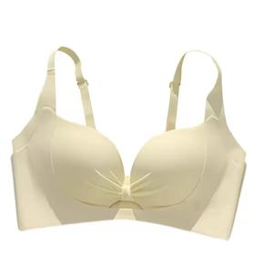 Conjunto de sujetador sexy sin tirantes y sin aros para mujer, de copa completa, sin costuras, de elastano/nailon transpirable, de dos piezas, estilo hipster, para otoño/invierno - Product Image 3