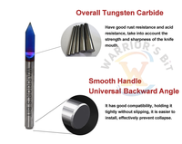 Warrior's personnalisé ODM OEM Support carbure monobloc fraise en bout 3.175mm tige mèches de gravure Aitin & étain revêtement CNC outils pour métal