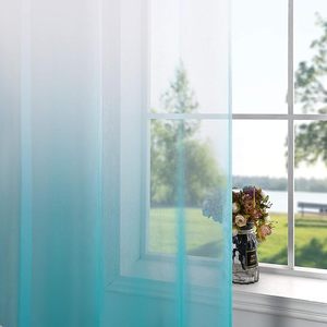 <span class=keywords><strong>Rideaux</strong></span> en tulle de polyester cristallin ultra-légers imprimés sur mesure avec un dégradé de couleurs arc-en-ciel pour un effet drapé décoratif - Product Image 5