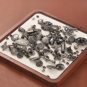 Notgia Sets Assorted Conchos Mixed Antique Silver Color Studs Spikes And Studs <b>Rivets</b> <b>Leather</b> Craft Accessories For Decorate Bel - Product Image 3