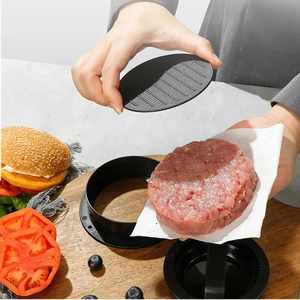 Prensa Redonda de Plástico para Hamburguesas - Molde Ecológico de Grado Alimenticio para Carne Asada y Chuletas |   Gadget de Cocina para el Hogar - Product Image 3