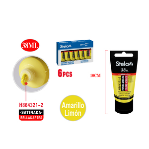 Neon viola 38ml tubo di vernice acrilica Set 6 Pack per arti e mestieri su carta su tela di vetro - Product Image 1