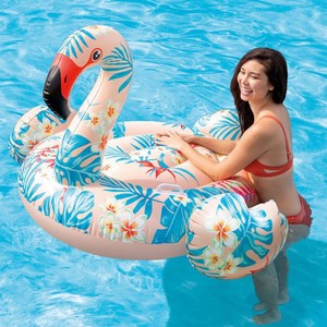 B03 <strong>F</strong> Tropical Inflatable <strong>Flamingo</strong> Ride on Pool <strong>Float</strong> <strong>Printed</strong> <strong>Flamingo</strong> <strong>Float</strong> Row Inflatable Ride-on Diving Equipment Flashlight - Product Image 4