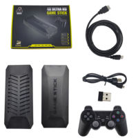 Nouvelle console de jeu M16 2024, 64 Go, plus de 20000 jeux intégrés, console de jeu rétro classique pour TV, sortie HD 4K, sans fil 2,4 GHz, prend en charge N64/PSP