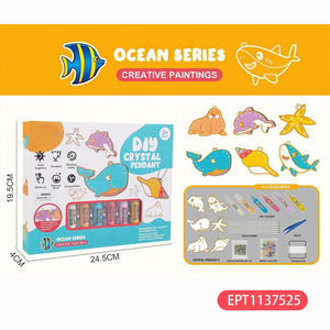 EPT Kit <span class=keywords><strong>de</strong></span> jouets <span class=keywords><strong>de</strong></span> peinture <span class=keywords><strong>de</strong></span> Noël <span class=keywords><strong>pour</strong></span> enfants, peinture à la colle couleur cristal, matériaux d'art en plastique <span class=keywords><strong>pour</strong></span> enfants - Product Image 5