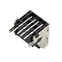 Puerto hembra USB 2,0 tipo A, 4 pines, ángulo recto, puerto de carga SMT, conector hembra, montaje en PCB