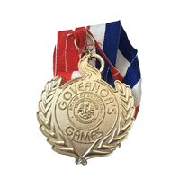 Trophées et médailles sportifs de champion des employés vierges personnalisés pour la troisième place Médailles militaires de kickboxing