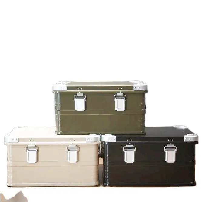 Алюминиевый Магниевый сплав наружный кемпинговый ящик для автомобиля, пикника, кемпинга, алюминиевый ящик для хранения