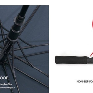 Wholesale Cheap Automatic Open Business Golf Big <b>Umbrella</b> Windproof Waterproof Man Straight <b>Umbrella</b> with logo Customized - Product Image 6