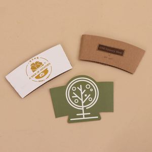 Fundas de Papel Reutilizables para Vasos de Café de Doble Pared, Impresas Personalizadas y Ecológicas, para Bebidas Calientes, Vino y Agua Mineral - Product Image 2