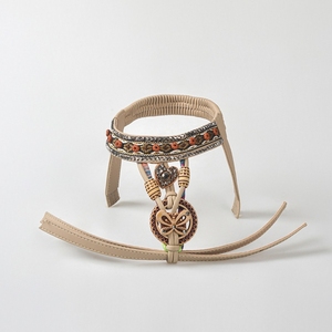 Empeignes de chaussures d'été et d'automne à la mode, style bohème, ornées de strass, faites à la main, partie supérieure des sandales - Product Image 2