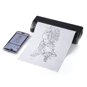 OG PRODUCE Impressora de tatuagem portátil, copiadora térmica de transferência de tatuagem compatível com impressora portátil a4 para Ios/android