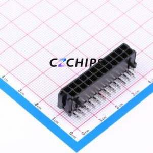 X3025WR-2x12-46SN Wire-to-Board Pin Header Bent Lead Through Hole,P=3mm Connector 2x12P 3mm Right Angle Insert 24P - Product Image 1