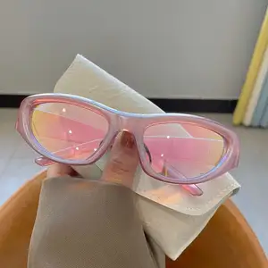 2024 nuovi occhiali da sole color viola retrò Y2k Premium