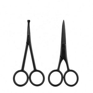 Eliter – ciseaux en acier inoxydable noir, vente en gros, ciseaux à cuticules, chanteur, longue poignée, ciseaux à ongles, tondeuse - Product Image 1