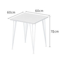 Ensemble table et chaises de restaurant moderne en marbre, style minimaliste et tendance, pour cafés, salons de thé, pâtisseries et restaurants décontractés
