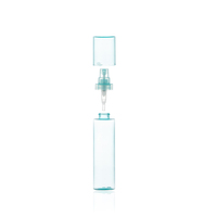 Bouteille vide en plastique bleu clair 30ml 60ml 100ml pour brouillard corporel cosmétique avec vaporisateur