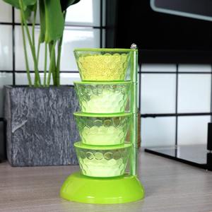 Vertical Rotatable Seasoning Box With Transparent <b>Rotating</b> Design <b>Spice</b> Box for Salt Jar Spoon Rotary Storage <b>Rack</b> Kitchen Tools - Product Image 2