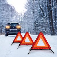 Triangle de signalisation réfléchissant pour la sécurité routière 2026 – Outil d'urgence automobile pour la sécurité des voitures