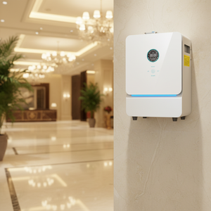 Diffuseur d'huiles essentielles professionnel pour climatisation, sur pied, électrique, volume de brume puissant de 3000 m³, ventilateur - Product Image 4