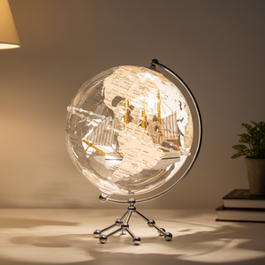 Wellfun Geografía para niños Educación <span class=keywords><strong>Mundo</strong></span> Globo 10 pulgadas Tierra Globo Luz LED Constelación geográfica Globo - Product Image 6